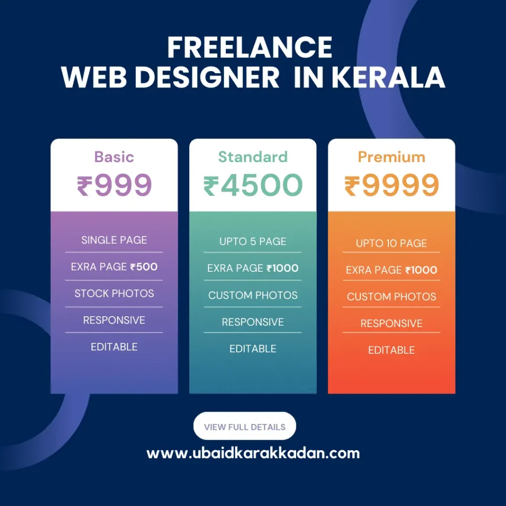 freelance-web-designer-in-kerala-pricing