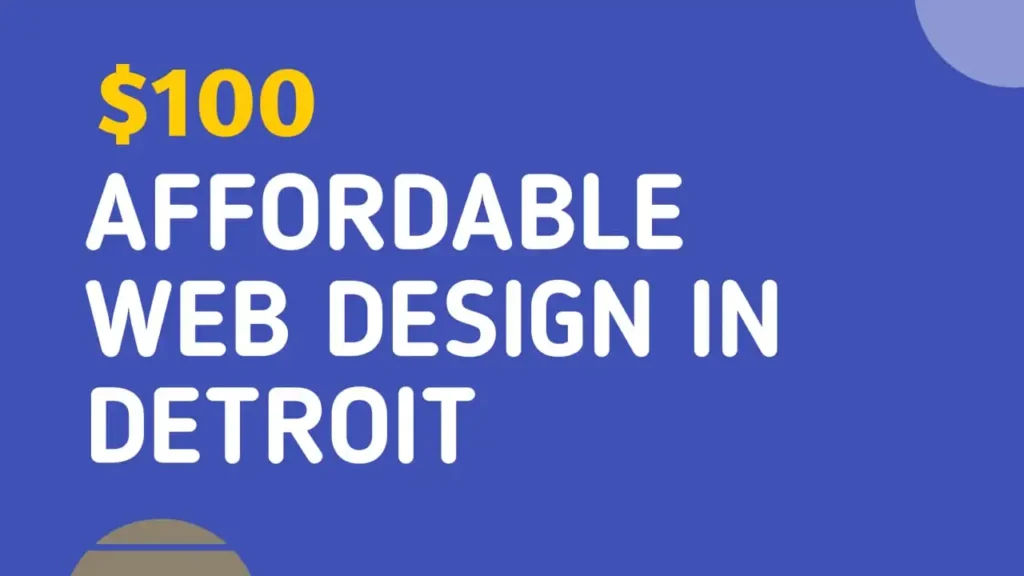 affordable web design in Detroit